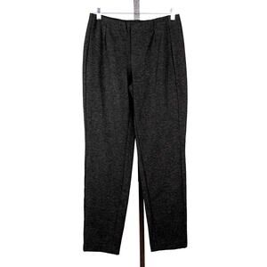 J. Jill Ponte Slim Leg Pull On Pants Women's SMALL Charcoal Gray Elastic Waist